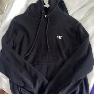 Black champion hoodie